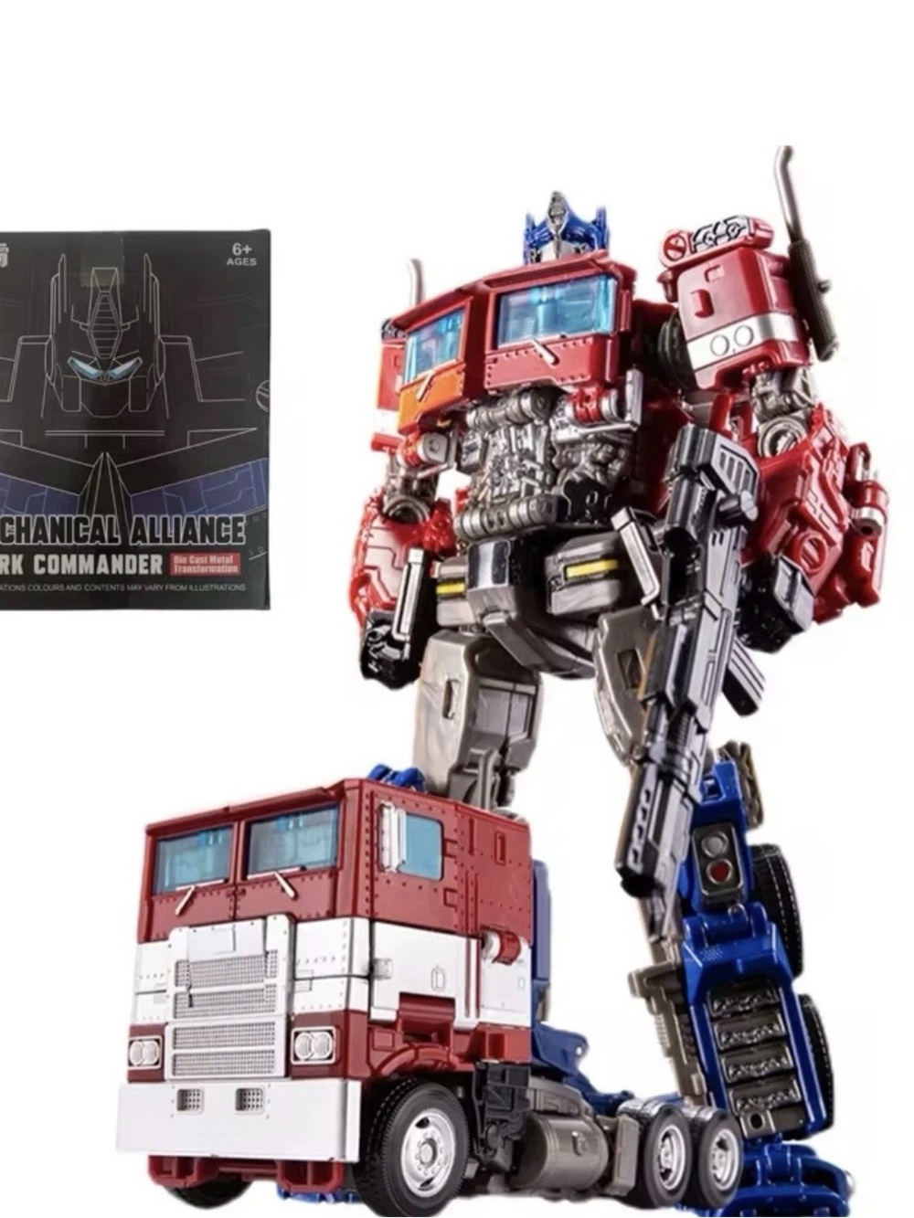Red & Blue Hero Truck Transforming Action Figure by